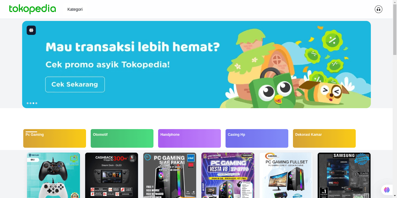 Tokopedia Clone